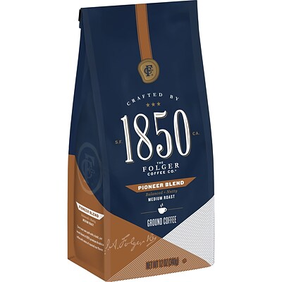 1850 Pioneer Blend Ground Coffee, Medium Roast, 12 oz. (SMU60514)