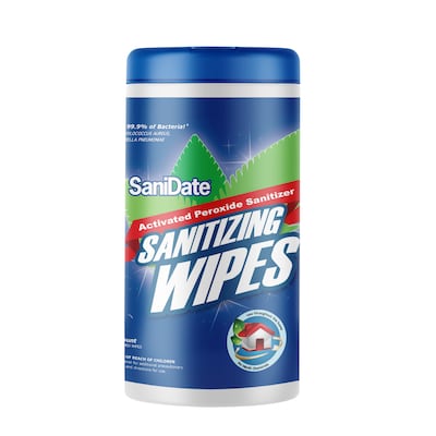 Sanidate Disinfecting Wipe, 125 Wipes per Canister, 6/Carton (2015-125CT)