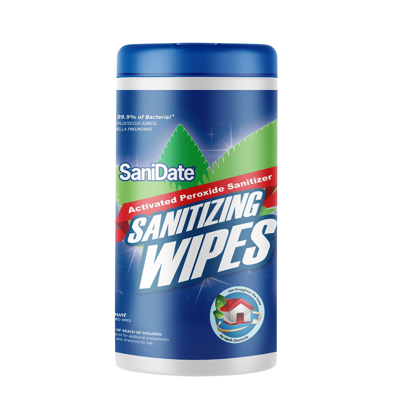Sanidate Sanitizing Wipe, 125 Wipes (2015-125)