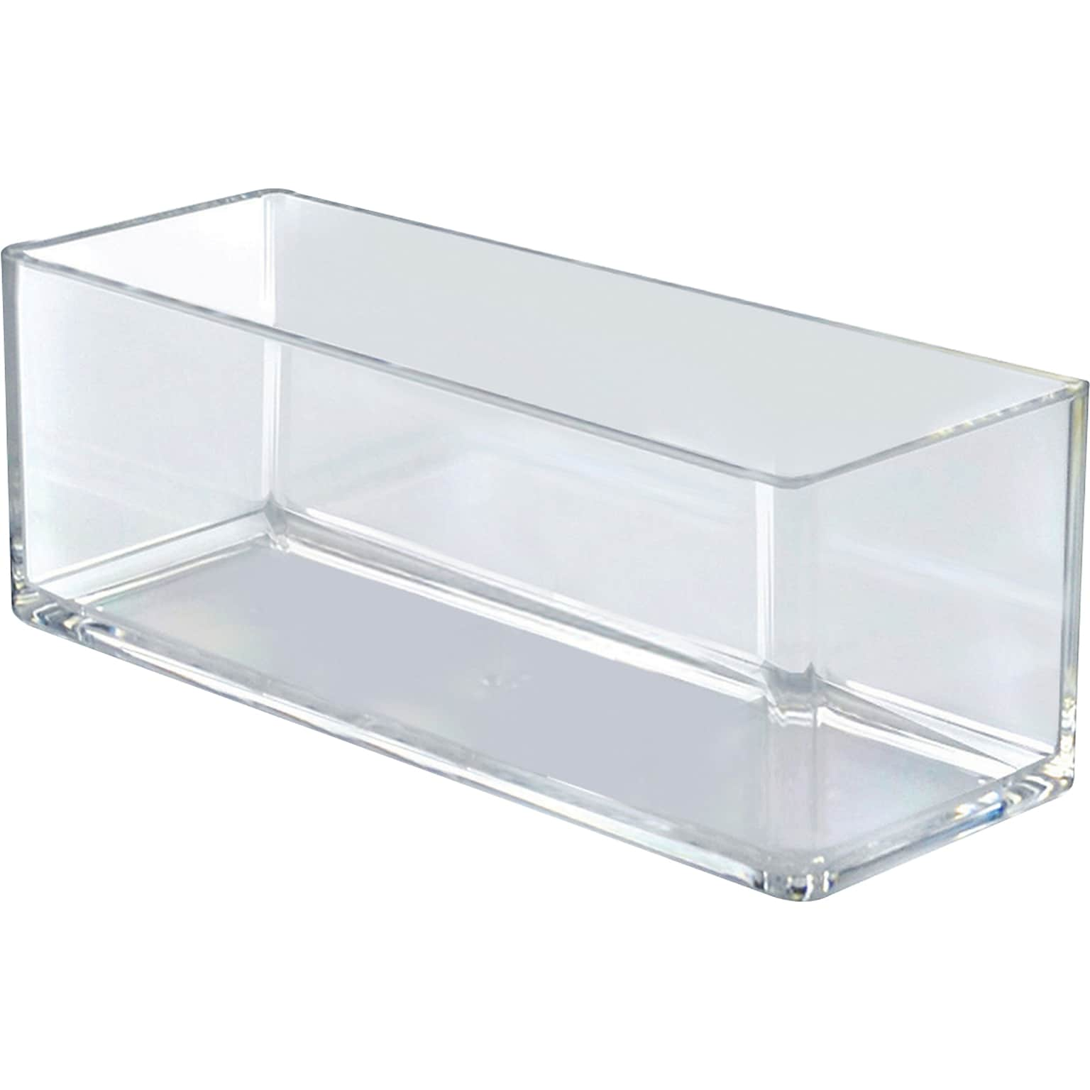 Azar Deluxe Open Lid Storage Bin, Clear, 4/Pack (556344)