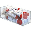 Azar Deluxe Open Lid Storage Bin, Clear, 4/Pack (556344)