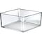 Azar Deluxe Open Lid Storage Bin, Clear, 4/Pack (556348)