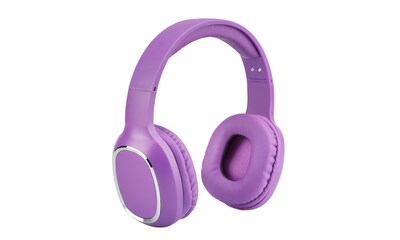 Laud LD200 Over-The-Ear Bluetooth Headset, Purple