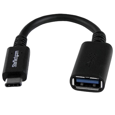 StarTech 6in USB-C to USB-A Adapter Cable - M/F - USB 3.0 - USB Type-C to USB Type-A Adapter