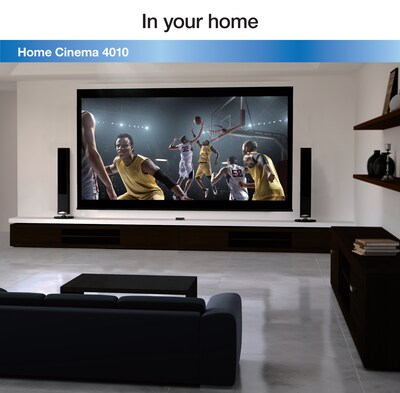 Epson Home Cinema 4010 4K PRO-UHD 3-Chip HDR Projector, White