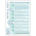 ComplyRight COVID-19 Fact vs Myth Poster, English, Teal/White (N0079)
