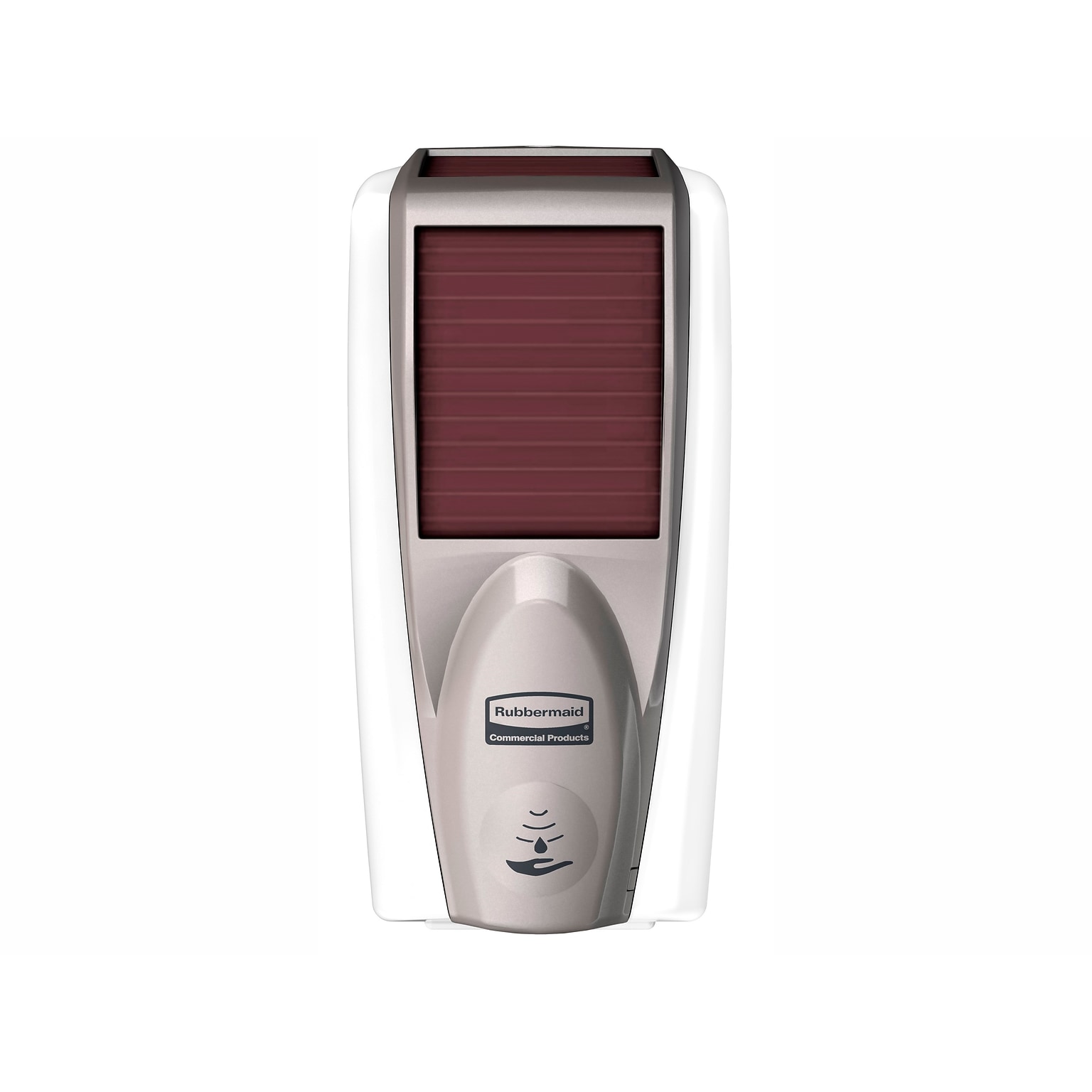 Rubbermaid AutoFoam Automatic Wall Mounted Hand Soap Dispenser, White/Gray Pearl (1980828)