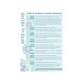 ComplyRight COVID-19 Fact vs Myth Poster, Spanish, 10 x 14, Teal/White (N0105)
