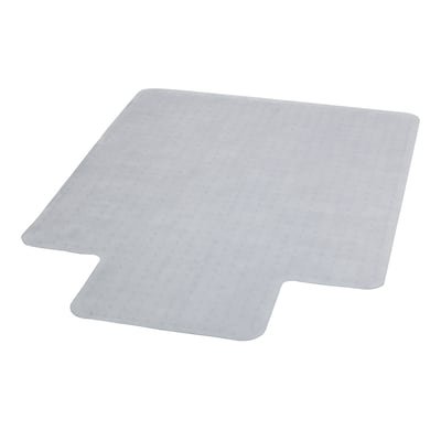 Flash Furniture Vinyl Carpet Chairmat With Lip, 45 x 53, Clear