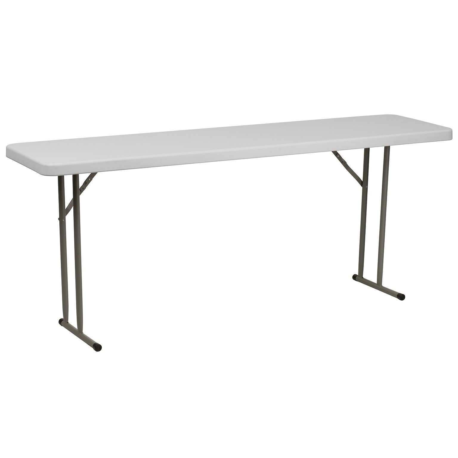 Flash Furniture Kathryn Folding Table, 70.8 x 18, Granite White (RB1872)