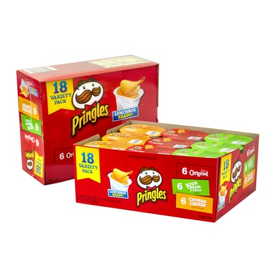 Pringles Variety Pack Potato Chips, 0.67 oz., 36 Bags/Pack (220-00407)