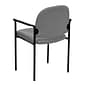 Flash Furniture Tiffany Fabric Stackable Side Reception Chair with Arms, Gray (BT5161GY)