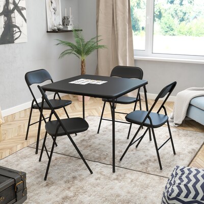 Flash Furniture 5 Piece Folding Card Table and Chair Set