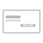 ComplyRight Double-Window Envelopes For W-2 (5216)/1099-R (5175) Tax Forms, Moisture-Seal, 100/Pack (61611100)