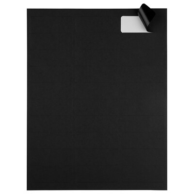 JAM Paper Address Labels, 1" x 2 5/8", Black,  30 Labels/Sheet, 4 Sheets/Pack (302228592)