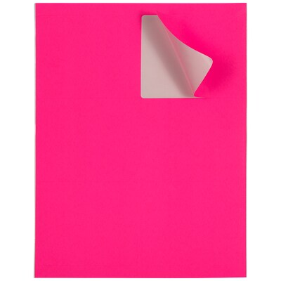 JAM Paper Shipping Labels, 3 1/3" x 4", Neon Pink, 6 Labels/Sheet, 20 Sheets/Pack (354328046)