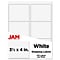 JAM Paper® Shipping Labels, 3 1/3 x 4, White, 6 Labels/Sheet, 20 Sheets/Pack, 120 Labels/Pack (40629