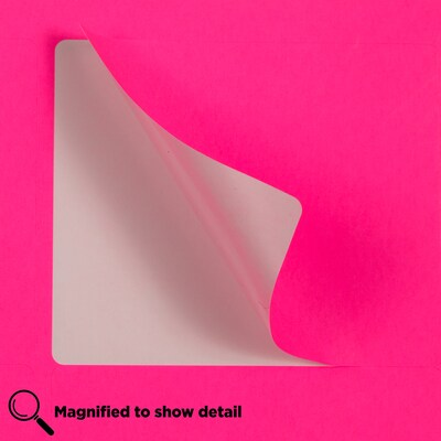 JAM Paper Shipping Labels, 3 1/3" x 4", Neon Pink, 6 Labels/Sheet, 20 Sheets/Pack (354328046)