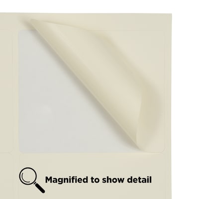 JAM Paper® Shipping Address Labels, Large, 3 1/3 x 4, Ivory, 120/Pack (17966069)