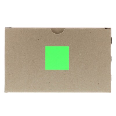 JAM Paper® Square Address Labels, 2 x 2, Neon Green, 120/Pack (367831072)