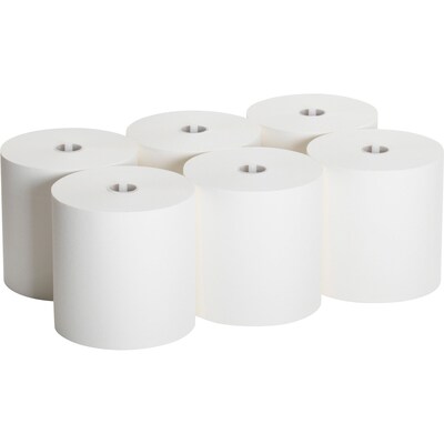 Georgia-Pacific Sofpull High-Capacity Hardwound Paper Towel, 1-Ply, White, 1000'/Roll, 6 Rolls/Carton (26470)