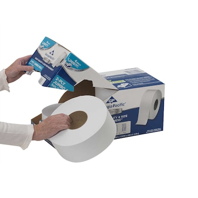 Georgia-Pacific Professional Series Jumbo Jr. Toilet Paper, 2-Ply, White, 1000 ft./Roll, 4 Rolls/Carton (2172114)