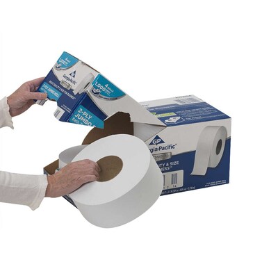 Georgia-Pacific Professional Series Jumbo Jr. Toilet Paper, 2-Ply, White, 1000 ft./Roll, 4 Rolls/Carton (2172114)