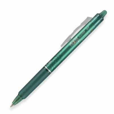 Frixion Clicker Erasable Gel Ink Retractable Pen, Green Ink, .7mm