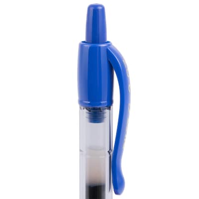 Pilot G2 Retractable Gel Pens, Fine Point, 0.7mm, Blue Ink, Dozen (31021)