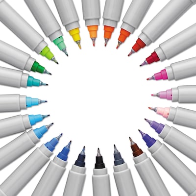 Sharpie 34pk Permanent Markers Fine Tip Multicolored