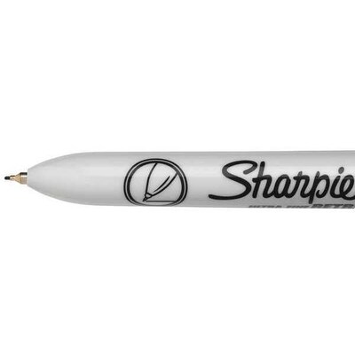  SHARPIE Ultra-Fine Point Permanent Marker, Black, 12 Count  (37001) : Office Products