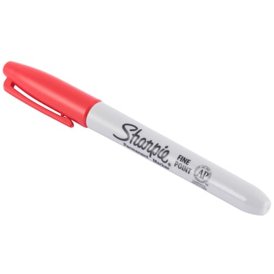 Sharpie Permanent Markers, Fine Tip, Red, 36/Pack (1920937)