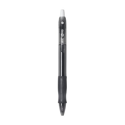 BIC Gel-Ocity Retractable Gel Pen, Medium Point, Black Ink, 24/Pack (RLC241-BLK)