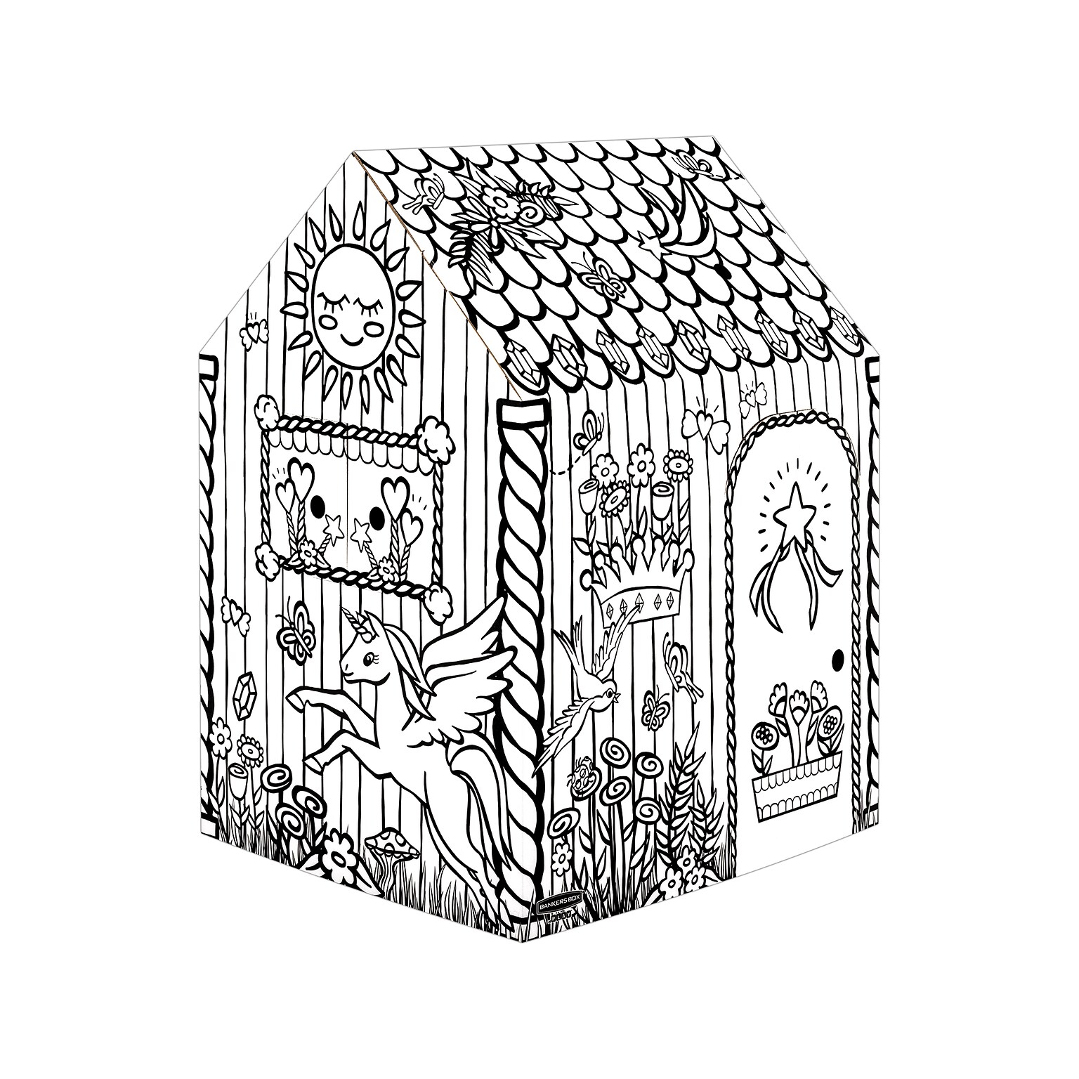 Bankers Box At Play Unicorn Playhouse, White (1230101)