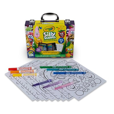 Crayola Silly Scents Mini Inspiration Art Case, 50+ Pieces (BIN40015)