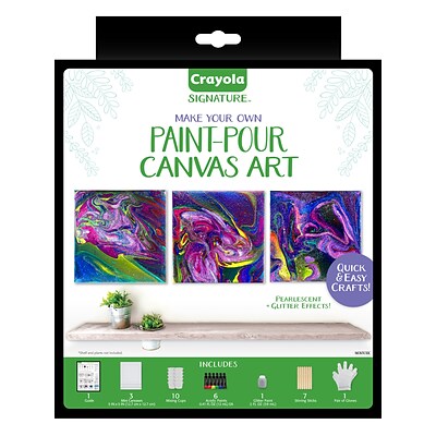 Crayola Signature, Paint Pour Canvases (BIN40615)