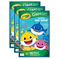 Crayola Giant Coloring Pages, Baby Shark, Pack of 3 (BIN40936-3)