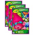Crayola Giant Coloring Pages, Trolls, Pack of 3 (BIN46922-3)