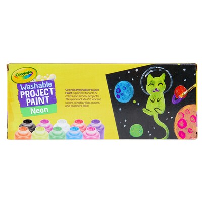 Crayola Neon Paint Set, 2oz., 10 Per Set, 3 Sets (BIN542390-3)