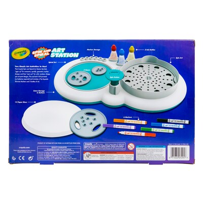 Crayola Spin & Spiral Art Station Activity Kit, 6+ Years (BIN747295)