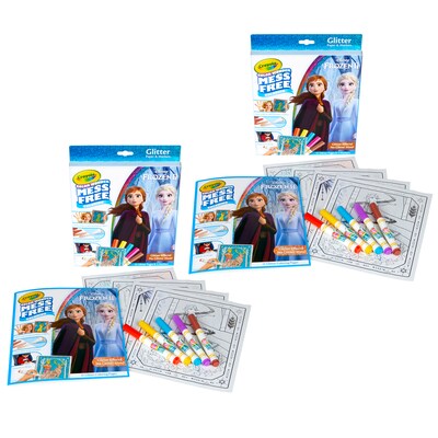 Crayola Color Wonder Mess Free Frozen 2 Glitter Effects Set, 2 Sets (BIN752449-2)