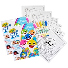 Crayola Color Wonder Mess Free Coloring Pad & Markers, Baby Shark, 2 Sets (BIN757103-2)