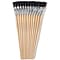 Charles Leonard Long Handle Easel Brush, Size 18, Natural Bristle, Flat, 12 Per Pack, 2 Packs (CHL73