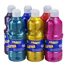 Prang Washable Ready-to-Use Paint, 16 oz, Glitter, 6 Colors (DIX10798)