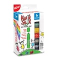 Kwik Stix Solid Tempera Paint Stick, 6 Assorted Primary Colors Per Pack, 6 Packs (TPG601-6)