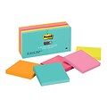 Post-it® Super Sticky Notes, 3 x 3, Miami Collection, 90 Sheets/Pad, 10 Pads/Pack (654-10SSMIA)