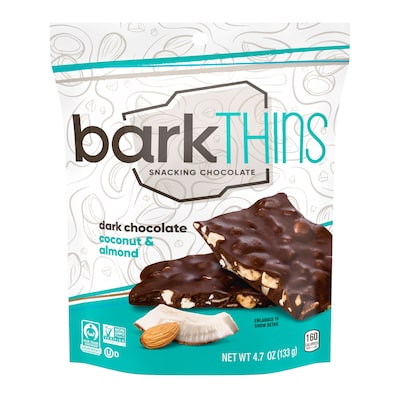 barkTHINS Dark Chocolate Coconut with Almonds, 2 oz., 6 Count (00475)