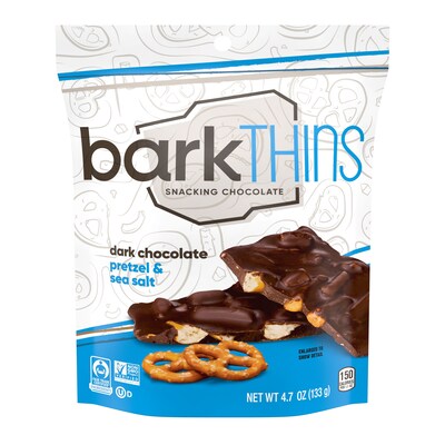 barkTHINS Dark Chocolate Pretzel with Sea Salt, 10 Ounces, 2/PK (246-00259)