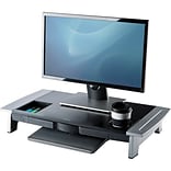 Fellowes Office Suites Premium Monitor Riser, Up to 32,Black/Silver (8031001)