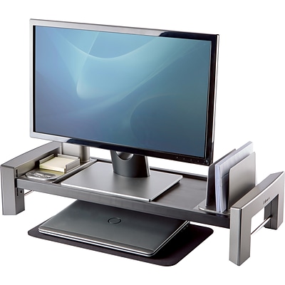 Fellowes Professional Series Monitor Stand, Up to 32, Black/Silver (8037401)